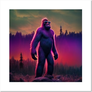 Dope Sasquatch in Nature Posters and Art